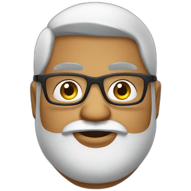 chubby-indian-guy-with-beard-and-glasses-and-very-short-hair emoji