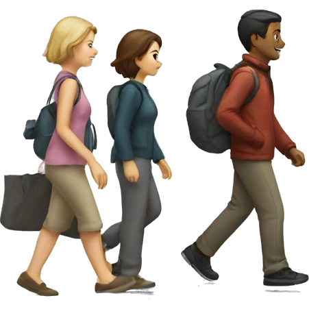 people walking by emoji