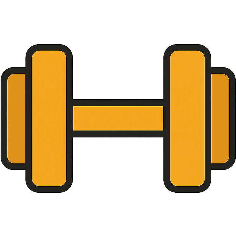 gym icon in gold and black, outlined style emoji
