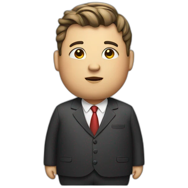 Fat boy in suit emoji