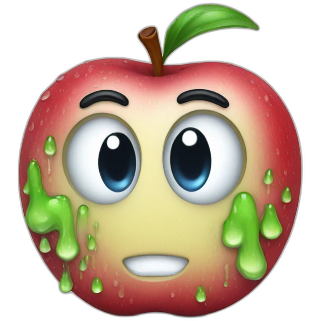 Wet Apple emoji
