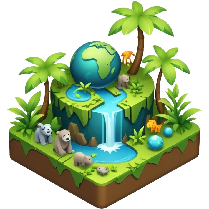 3d-isometric-jungle microplanet emoji