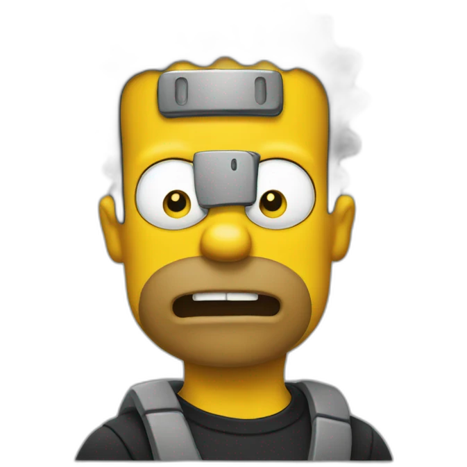 Bart simpson black emoji