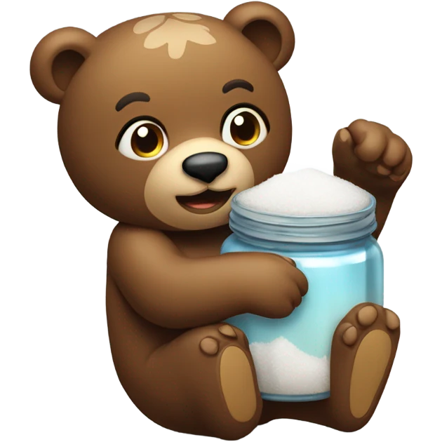 Bear with suger emoji