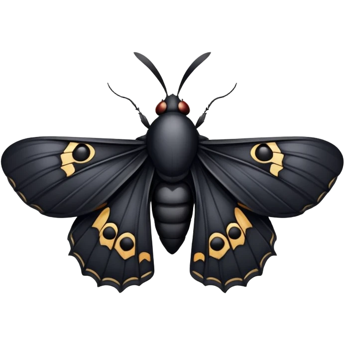 Black moth emoji