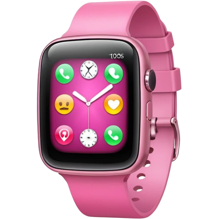 pink smart watch emoji