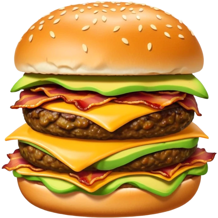 Avocado Bacon Cheeseburger  emoji