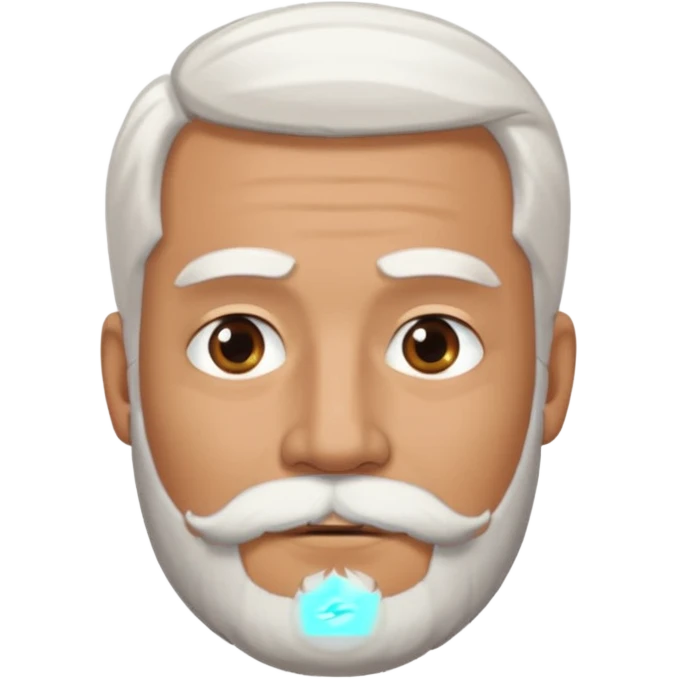 man with mexican on my white hair with a beard emoji