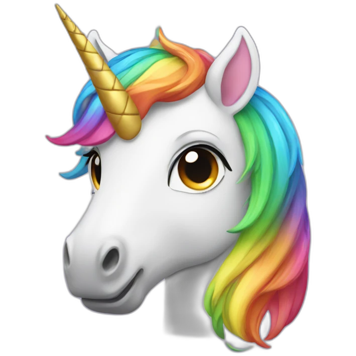 Rainbow Unicorn emoji