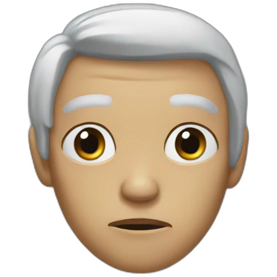 pure fear of nothingness but blank expression with exestential dread emoji