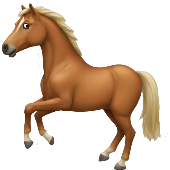 Horse with 3 legs emoji