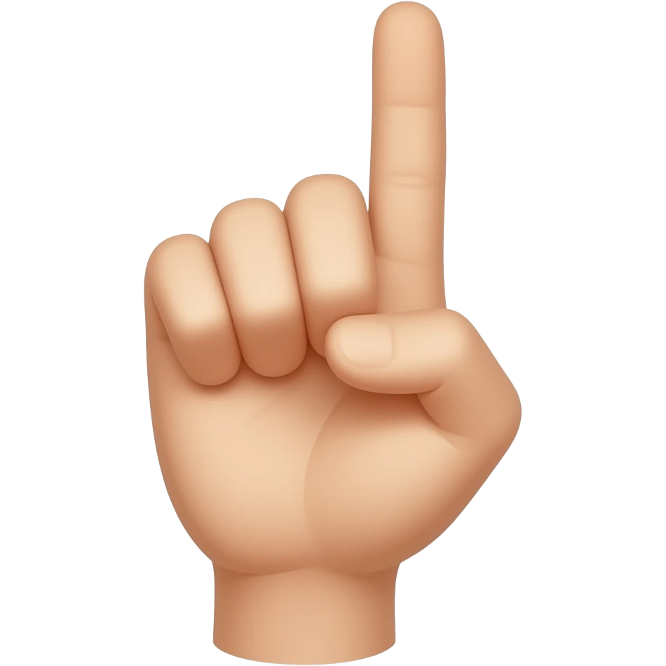 A hand showing a L, to say loser emoji
