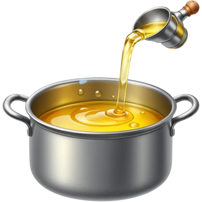 cooking oil boiling in pot emoji