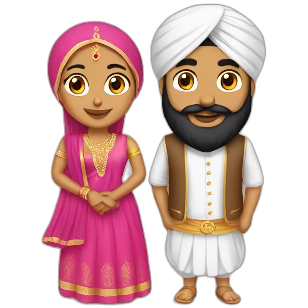 Sikh couple emoji