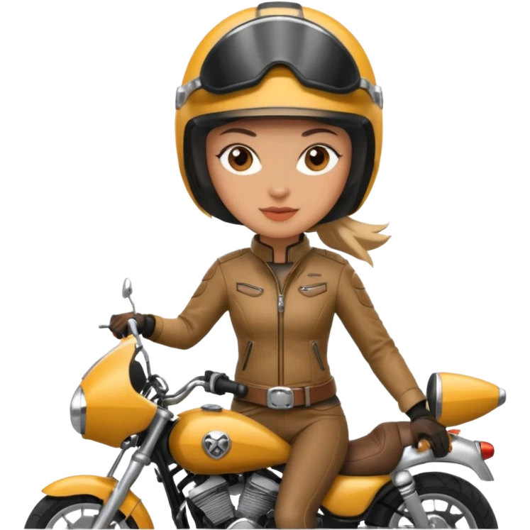 woman rider riding motorbiker emoji
