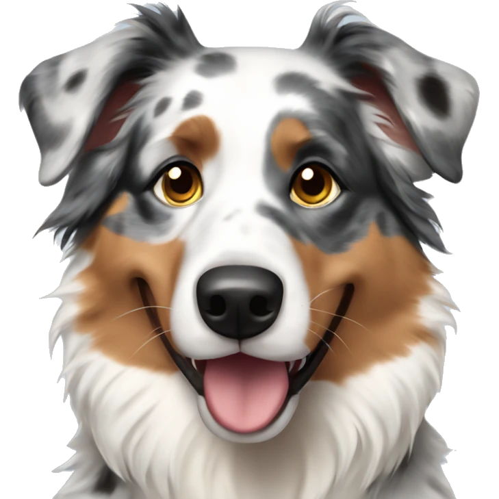 Merle Australian shepherd  emoji