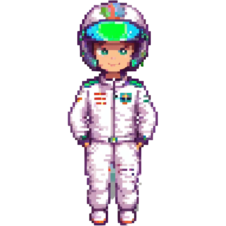 formula one driver profile image with racing suit visible emoji