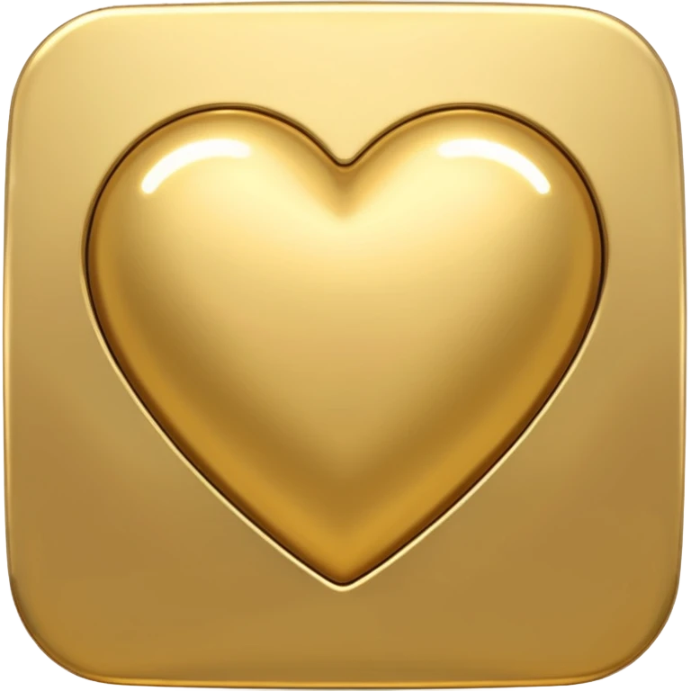 Golden heart emoji