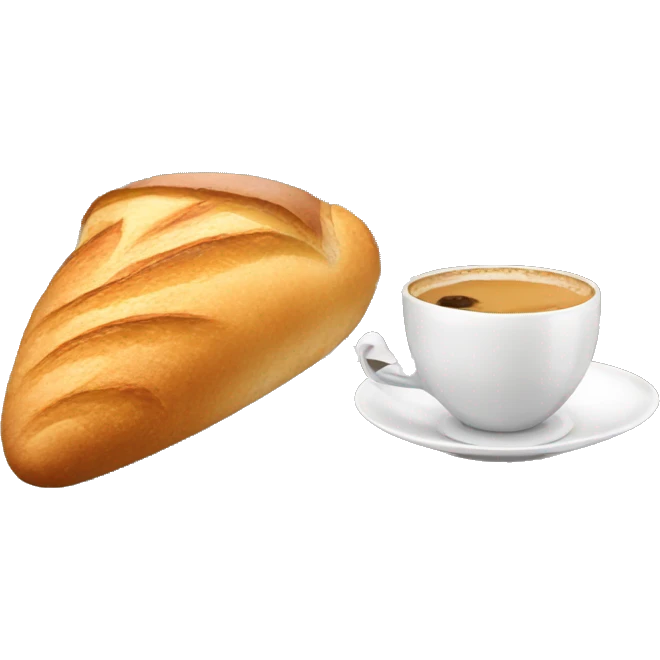 Ratón tomando un café con un baguette en la vista de la torre efiel emoji