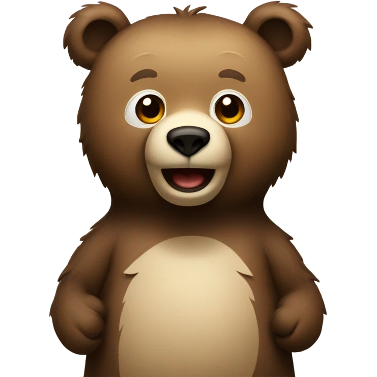 Bear standing emoji