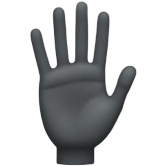 hand stop emoji