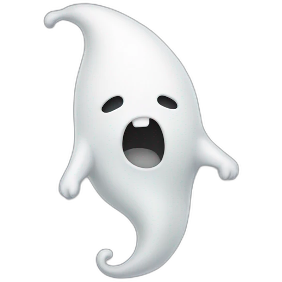 farting ghost emoji