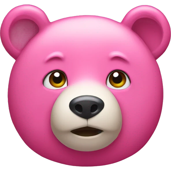 Pink bear emoji