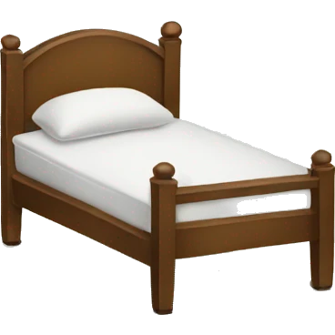 A bed running away  emoji