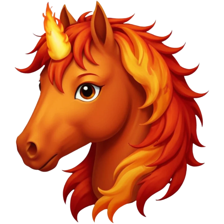 Fire horse emoji