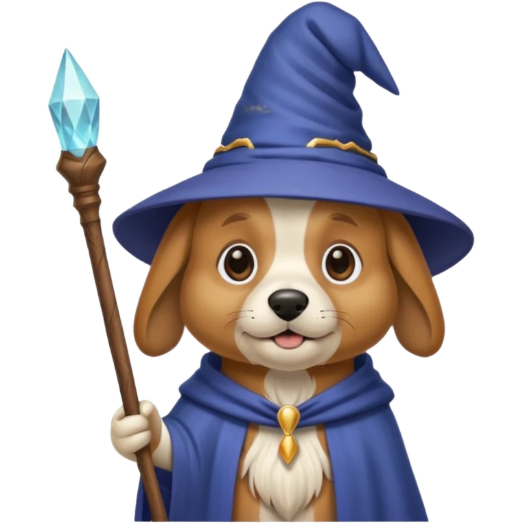 Dog wizard emoji