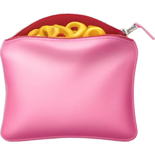 Pink pouch emoji