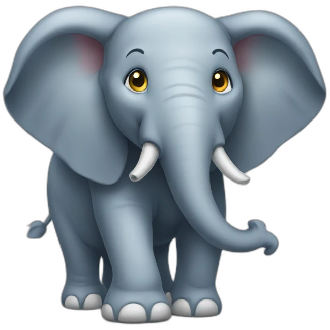 Éléphant-embrasse-un-chat emoji