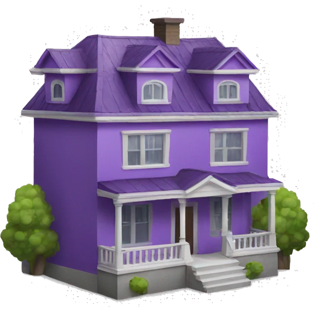 Purple villa building  emoji