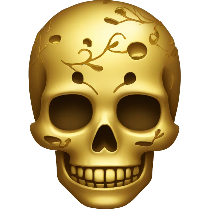 Calavera de oro emoji