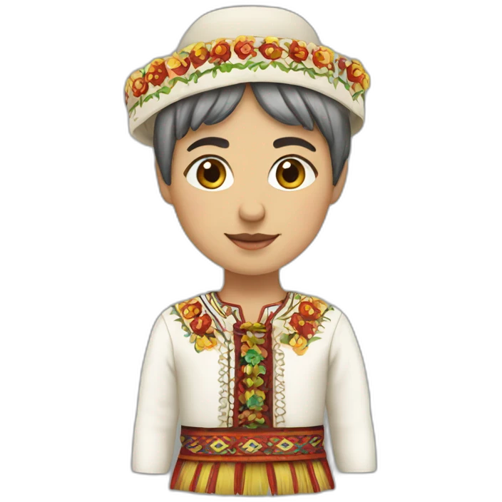 A traditional romanian costume emoji