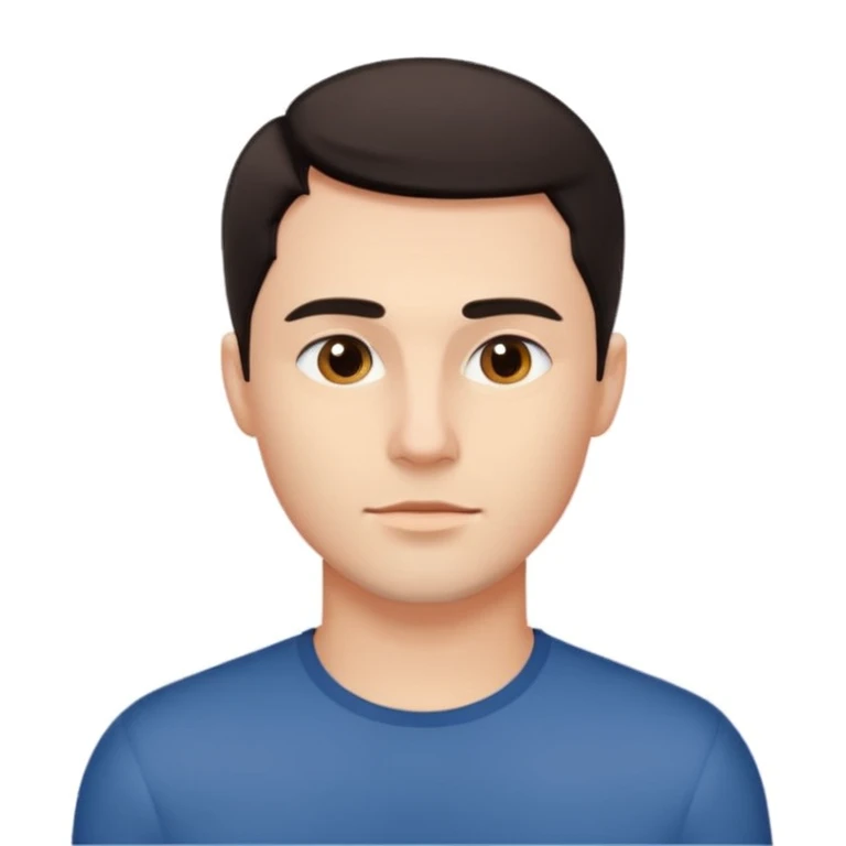 Man with perfect jawline emoji