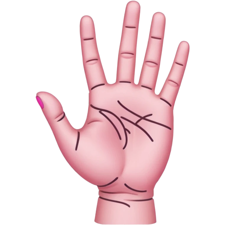 Pink Palmistry emoji