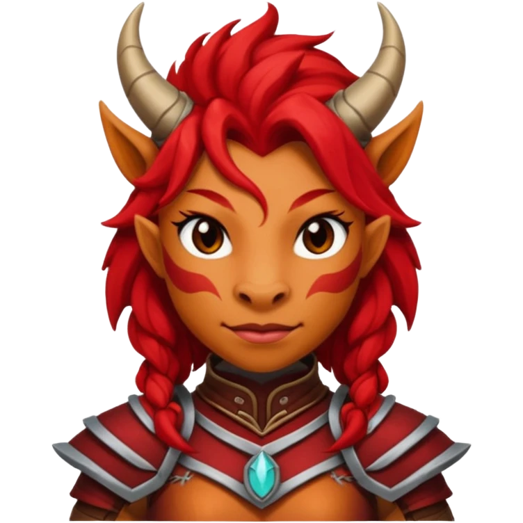 Female red dragonborn  emoji