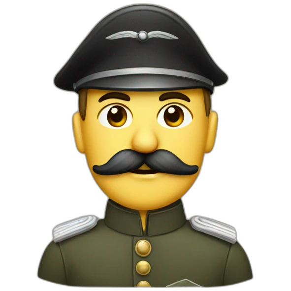 German soldier mustach emoji