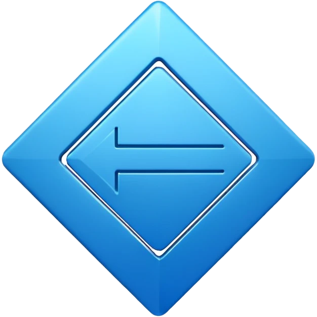 mac os icon conversion, rotation arrows, vivid blue, skeuomorphic emoji