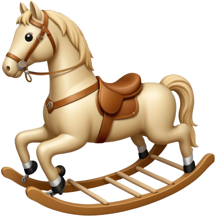 beige Rocking Horse emoji
