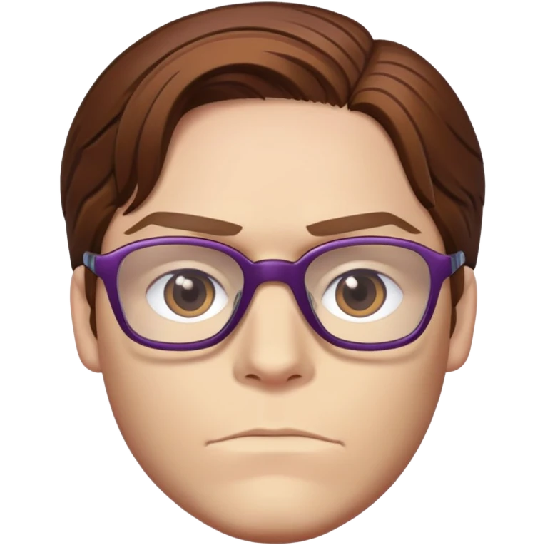 zemo brown hair with glasses marvel from captain america: civil war emoji