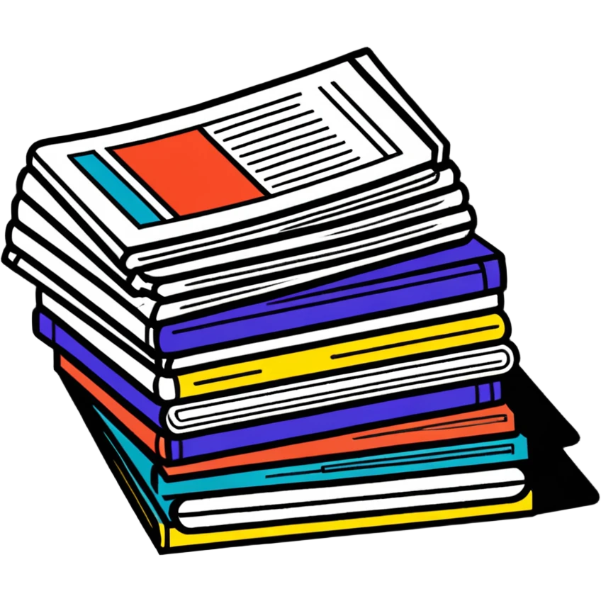 stack of magazines emoji