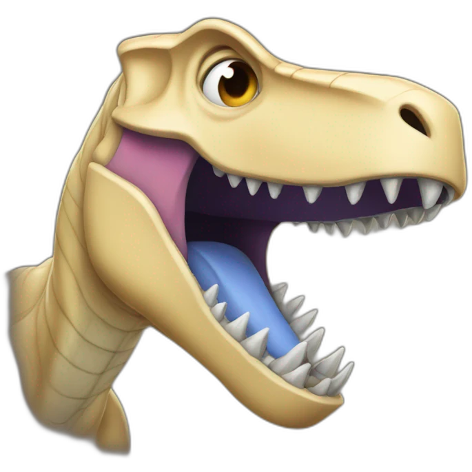 Chat sur dinosor emoji