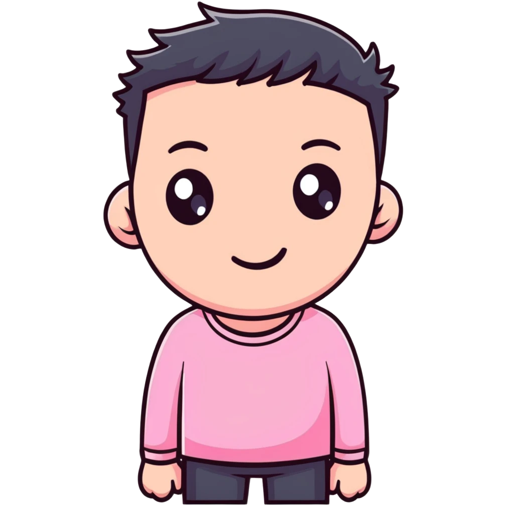 Man wearing pink long sleeve shirt with completely white eyes without pupils emoji