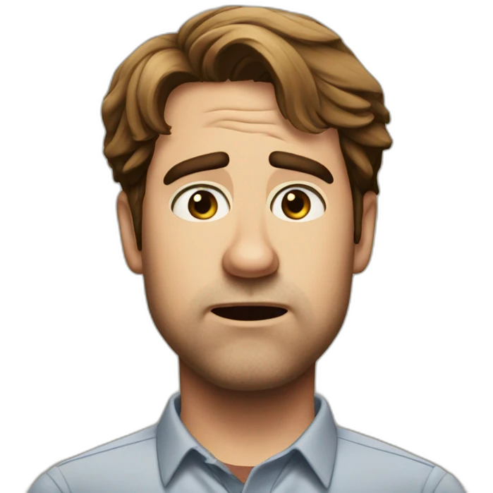 confused Jim Halpert from the Office emoji