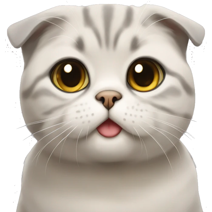 The Scottish Fold Cat emoji