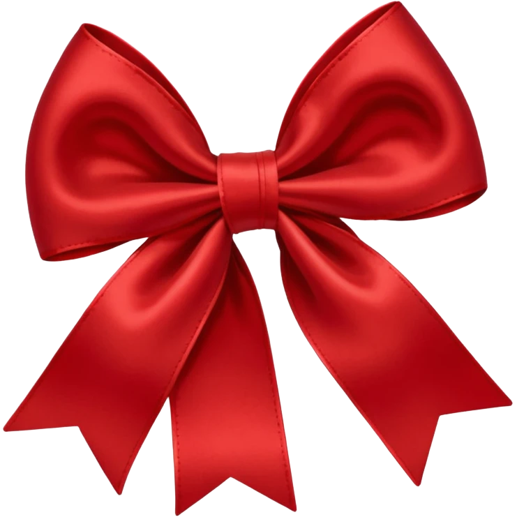 show me a hair bow red emoji