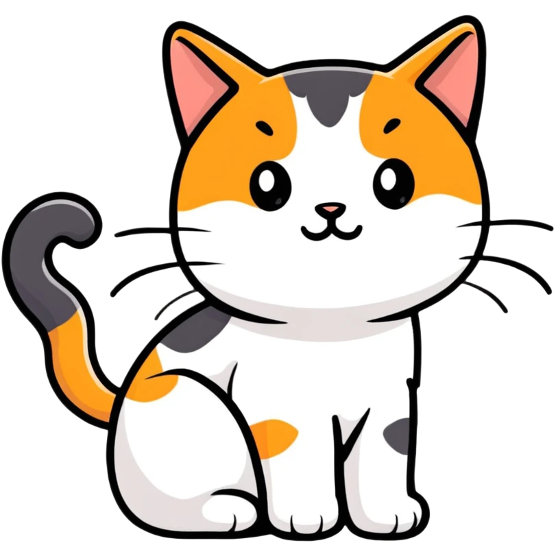 Calico cat emoji