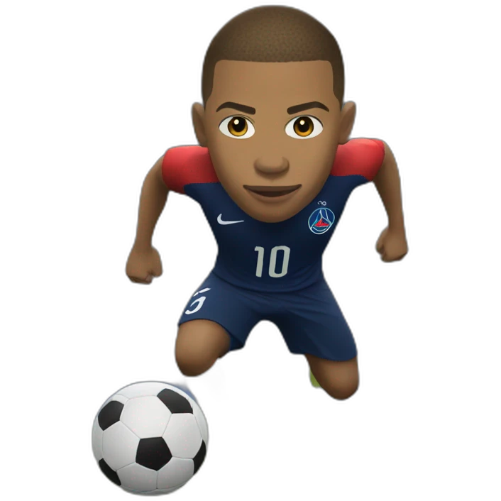 mbappe entrain de faire suii emoji